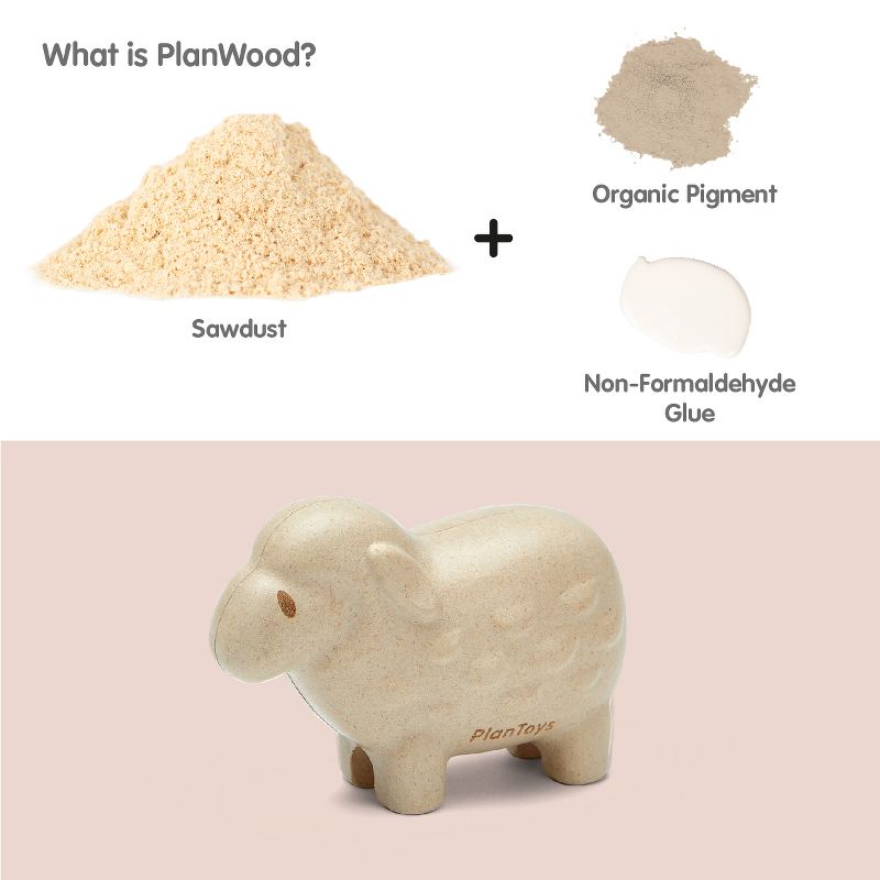 Plantoys| Sheep Wooden Figure, 2 of 7