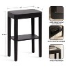 Kate and Laurel Talcott Wood Side Table - 2 of 4