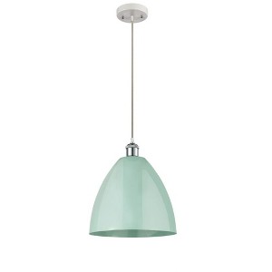 Plymouth Dome - 1 Light Cord Hung Mini Pendant In Industrial Style-14.75 Inches Tall and 12 Inches Wide - 1 of 1