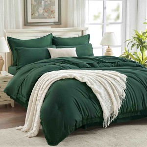 BAGOKIE 7pc Boho Tassel Bed in a Bag Comforter Set for All Season - 1 of 4