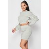 Slickblue Ruched Long Sleeve Matching Top & Skirt Set – Fashionable & Flattering Fit for Women, Black, Dusty Mint - 3 of 4