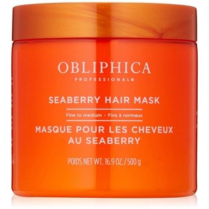 Obliphica Seaberry Fine to Medium Hair Mask (16.9 oz) Improves Hair Strength - 1 of 2