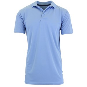 Galaxy By Harvic Men's Tagless Dry-Fit Moisture-Wicking Polo Shirt - 1 of 2