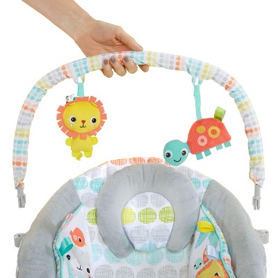 Multicolor Plush Musical Baby Bouncer with Vibrations