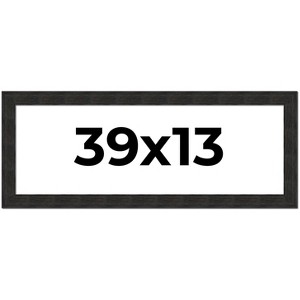 PosterPalooza | Panoramic Contemporary Black Picture Frame - UV Acrylic, Foam Board Backing, Hanging Hardware - 1 of 4
