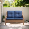 Gymojoy Outdoor PE Wicker Sofa Loveseat Sofa with Soft Cushion - 4 of 4