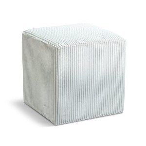 Meridian Furniture,Roy Microsuede Fabric Ottoman/Stool - 1 of 4