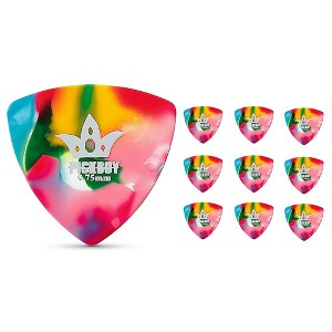 Pick Boy Rounded Triangle Multi-Color Cellulose Guitar Picks - 1 of 2