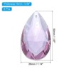 Unique Bargains Crystal Pendants Teardrop Beads for DIY Lamp Arts Crafts Decoration 6 Pcs - 2 of 4