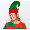 Elf Hats for Kids & Adults (3 Pack) Bulk Felt Christmas Elf Costume Hat Accessories for Men Women, Christmas Party Costume, Santa Hat By 4E's Novelty - 3 of 4