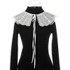 Elerevyo Women Detachable Semi-Sheer Embroidery Neck Ruff Fake Dickey Collar Blouse 1 Pc - 2 of 4