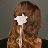 Unique Bargains Scalloped Ribbon Claw Clip 1 Pc - 2 of 4