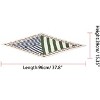 Allegra K Women's Crinkle Pleated Stripe Rhombus Neck Scarf Crumple Neckerchief - 3 of 4