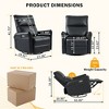 Swivel Nursery Rocking Chair,Glider Chair,Modern Rocking Swivel Recliner Chair for Bedroom - 3 of 4