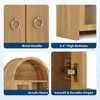 70" Tall Arched Kitchen Pantry Cabinet, 5 Tier Wooden Display Cabinet,Freestanding Bookcase with Adjustable Shelves, Versatile Cupboard for Kitchen - 4 of 4