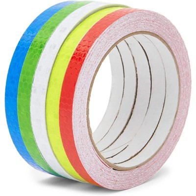Stockroom Plus Waterproof Reflective Safety Tape, 5 Colors (0.39 In x 26.1 Feet)