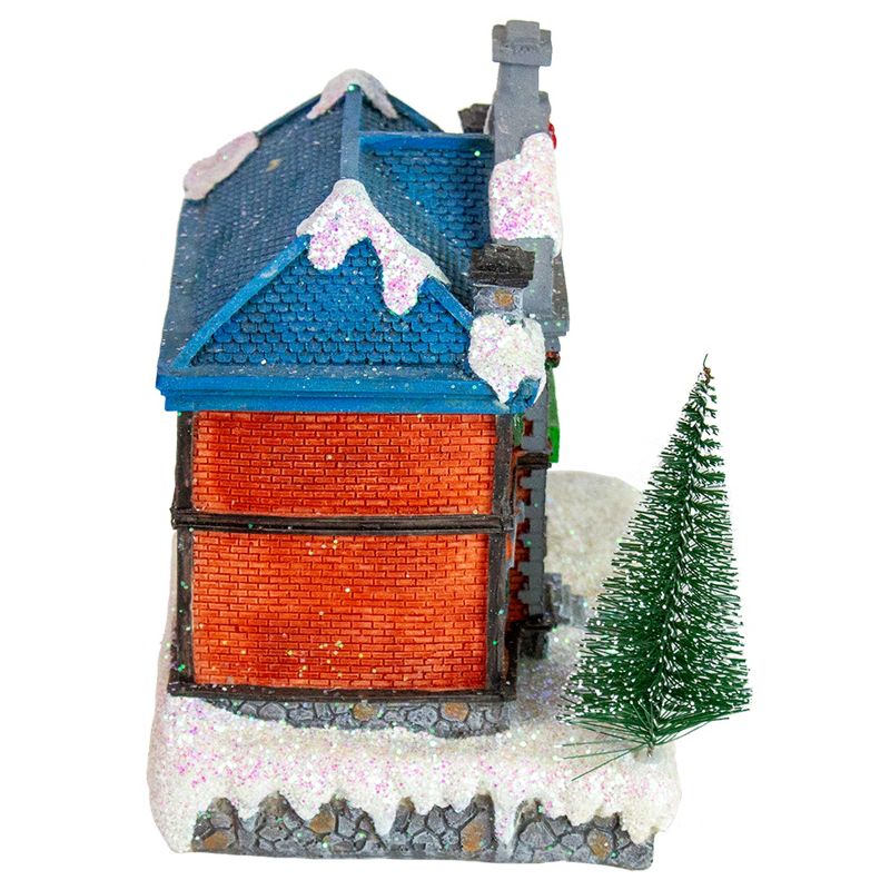 Northlight 7" Red LED Lighted Post Office Christmas Village Decoration, 4 of 6