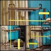 KTMBDW 2-Tier Standing Display Bookshelf, Vinyl Record Storage Holder Rack, Record Display Table for Albums Books Magazines for Living Room Bedroom - 4 of 4