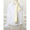Allegra K Women's Skinny Silky Solid Color Long Scarves Waistband Neck Wraps 1 Pc - 2 of 4