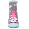 Memoi Women's No Place Like Gnome For The Holidays Low-Cut Non-Skid Socks Med Gray Heather 9-11 - 2 of 4