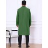 Lars Amadeus Men's Single Breasted Notch Lapel Formal Winter Long Overcoat - 3 of 4