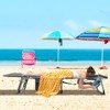 Tangkula Outdoor Folding Chaise 5-Position Lounge Chair w/ Face Hole & Adjustable Footrest - 3 of 4