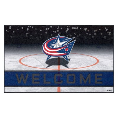 NHL Columbus Blue Jackets Crumb Rubber Door Mat 18"x30"