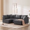 NicBex Modern 89" Sectional Sofa Modular L Shaped Sofa Couch with Removable Ottoman for Living Room Apartment - 3 of 4