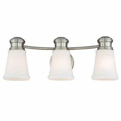 Vaxcel Malie 3 - Light Vanity in  Satin Nickel