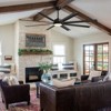 Ludomide Large Ceiling Fans with Lights and Remote, Modern Black Industrial Ceiling Fan Light for Farmhouse Living Garage Covered Outdoor - 3 of 4