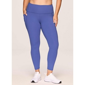 RBX Active Women's Tech Flex High Waisted Squat Proof Full Length Leggings with Pockets - 1 of 4