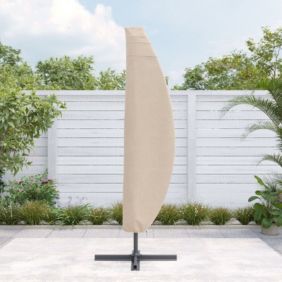 Sonkuki Umbrella Covers Rainproof for Offset Hanging Cantilever Umbrellas 600D UV Resistant Parasol Covers (Fits 9ft-11ft)