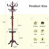 Grungis Resin Stainless Steel Freestanding Coat Racks with Key Tray,Hall Tree with 9 Hooks,Entryway Furniture for Hanging Clothes - 3 of 4
