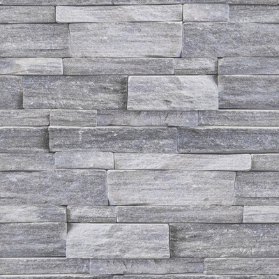 Transform Stonewall Grey Peel And Stick Wallpaper : Target