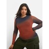 Rebdolls Women's Alexis Tie Dye Mesh Double Layer Top - 2 of 3