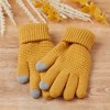 Hadley Wren Bailey Knit Gloves - Mustard - 2 of 4