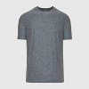 Men's Heather Navy Active Short Sleeve Crew Neck Tee - True Classic - 2 of 4