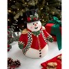 Spode Christmas Tree Black and White Snowman Cookie Jar - 4 of 4