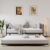 GustoWave Heavy Duty Metal Daybed with Pop Up Trundle, Twin Sofa Bed Frame with Headboards, Space Saving Daybed - 3 of 4