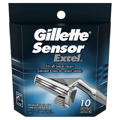 Gillette Sensor Excel Men's Razor Blade Refills - 10ct