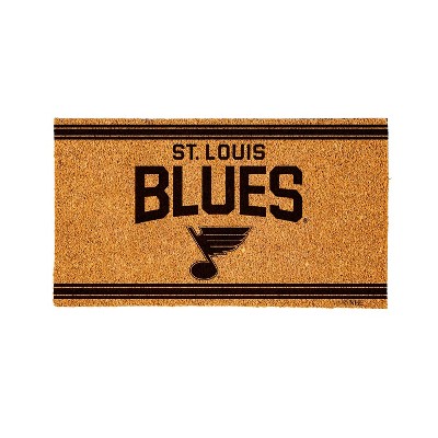 Evergrreen St Louis Blues Logo Natural Coir 28 x 16 Inches Indoor Outdoor Doormat