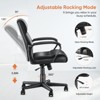 JIONJOY Executive Faux Leather Lumbar Support Ergonomic Chair | Black - 3 of 4