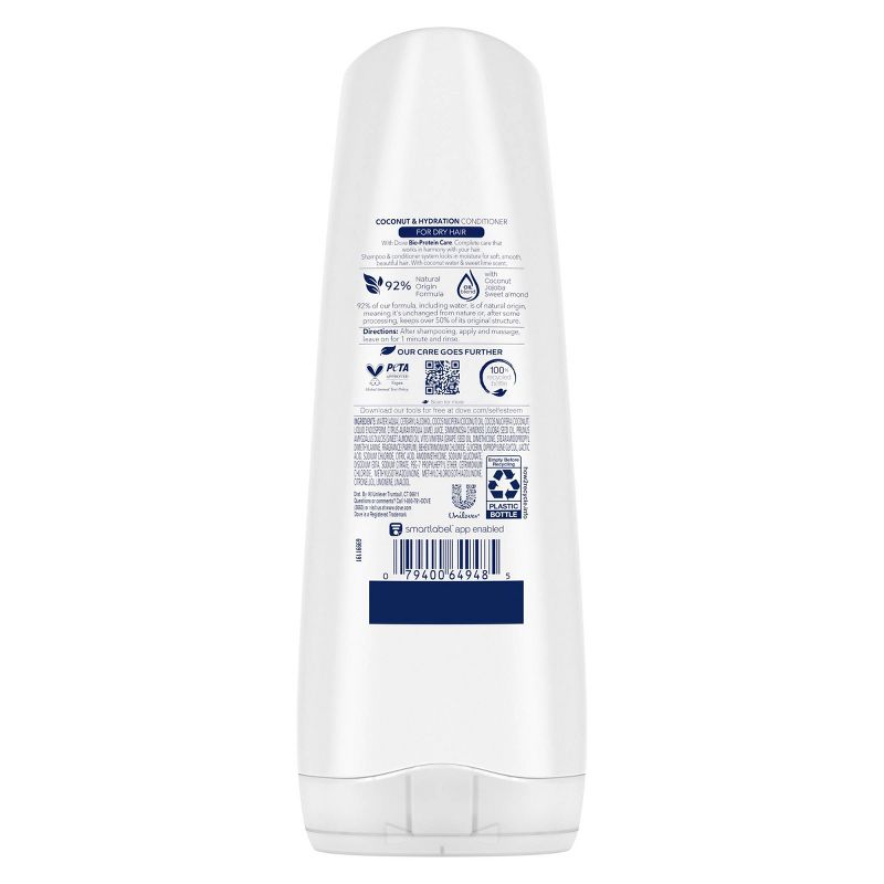 Dove Beauty Coconut & Hydration Conditioner for Dry Hair, 4 of 12