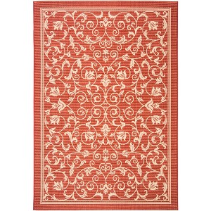Courtyard CY2098 UV & Stain Resistant Non-Shedding Power Loomed Indoor/Outdoor Rugs - Safavieh - 1 of 4