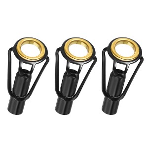 Unique Bargains Stainless Steel Ring Guide Fishing Rod Tip Repair Kits 3 Pcs - 1 of 4