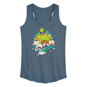 Women's - Rugrats - Running From Reptar Graphic Racerback Tank - 1 of 4