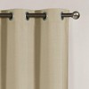 Kate Aurora Set of 2 Thermal Room Darkening Grommet Top Curtains For Small Windows - 63 in. Long - Beige - 3 of 3
