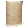 LunaLulinlk Faux Beige Leather 5-Gallon Sleek and Stylish Vinyl Waste Basket (10.25” X 12.5”) - 4 of 4