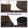 MDF Top Side Table with Metal Base Thick Scratch-Resistant Surface,for Living Room, Bedroom & Patio - 4 of 4