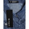 INSPIRE CHIC Women's Buttoned Washed Denim Vest with Faux Chest Flap Pockets - 4 of 4